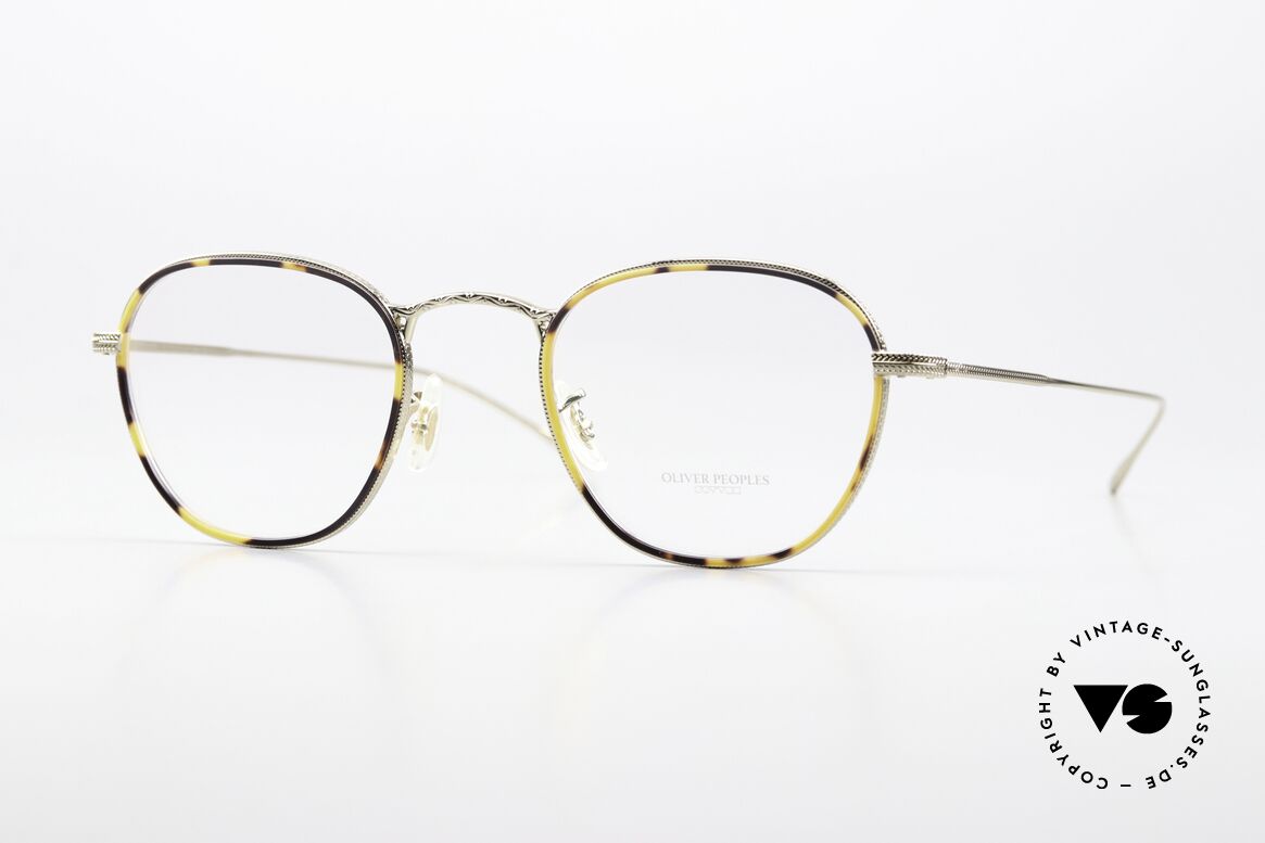 Oliver Peoples Eoin Metallrand Azetat-Inlays, Oliver Peoples Brille, Modell EOIN in Gr. 48/22, Passend für Herren und Damen