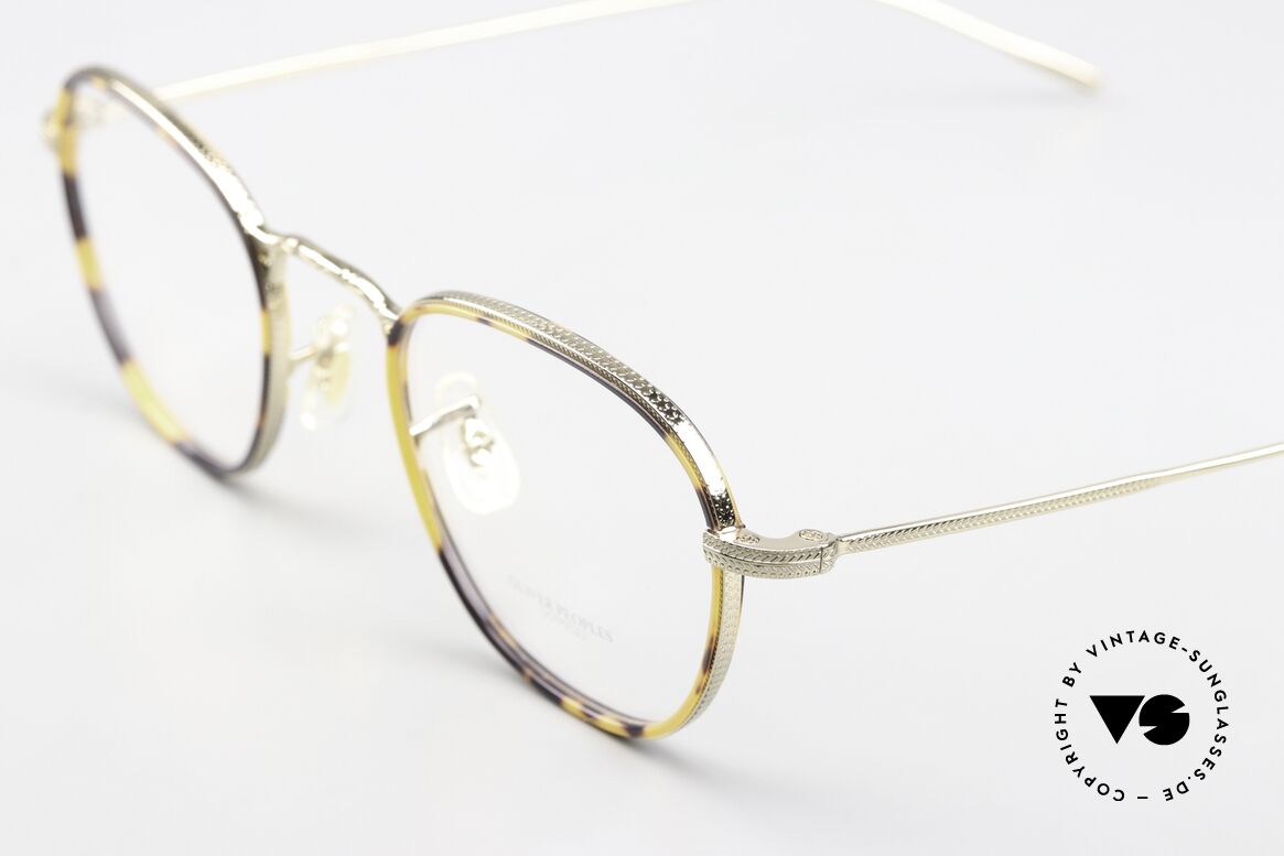 Oliver Peoples Eoin Metallrand Azetat-Inlays, Unisex-Modell aus dem Jahre 2018; made in Italy, Passend für Herren und Damen