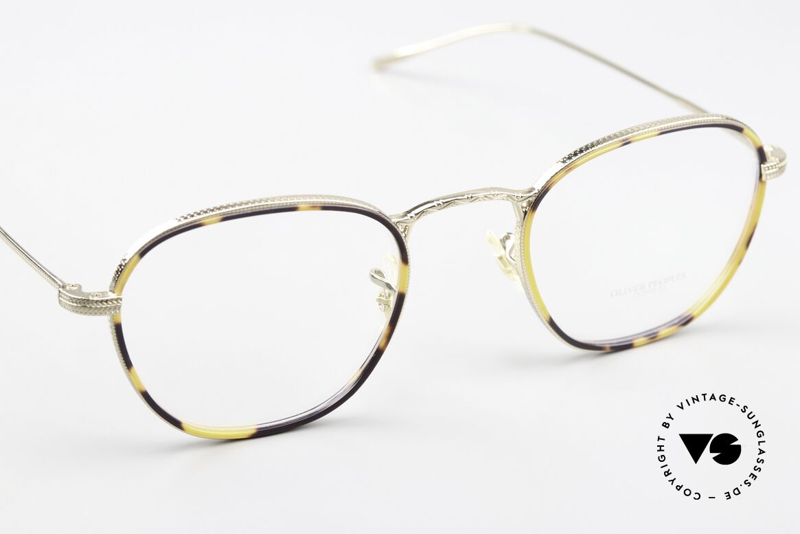 Oliver Peoples Eoin Metallrand Azetat-Inlays, ungetragen (wie alle unsere Oliver Peoples Brillen), Passend für Herren und Damen