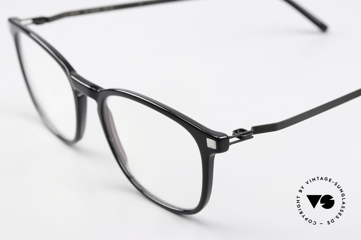 Mykita Haldur Unisexbrille Klassisch Schwarz, wohlbekannte Spitzenqualität; handmade in Germany, Passend für Herren und Damen