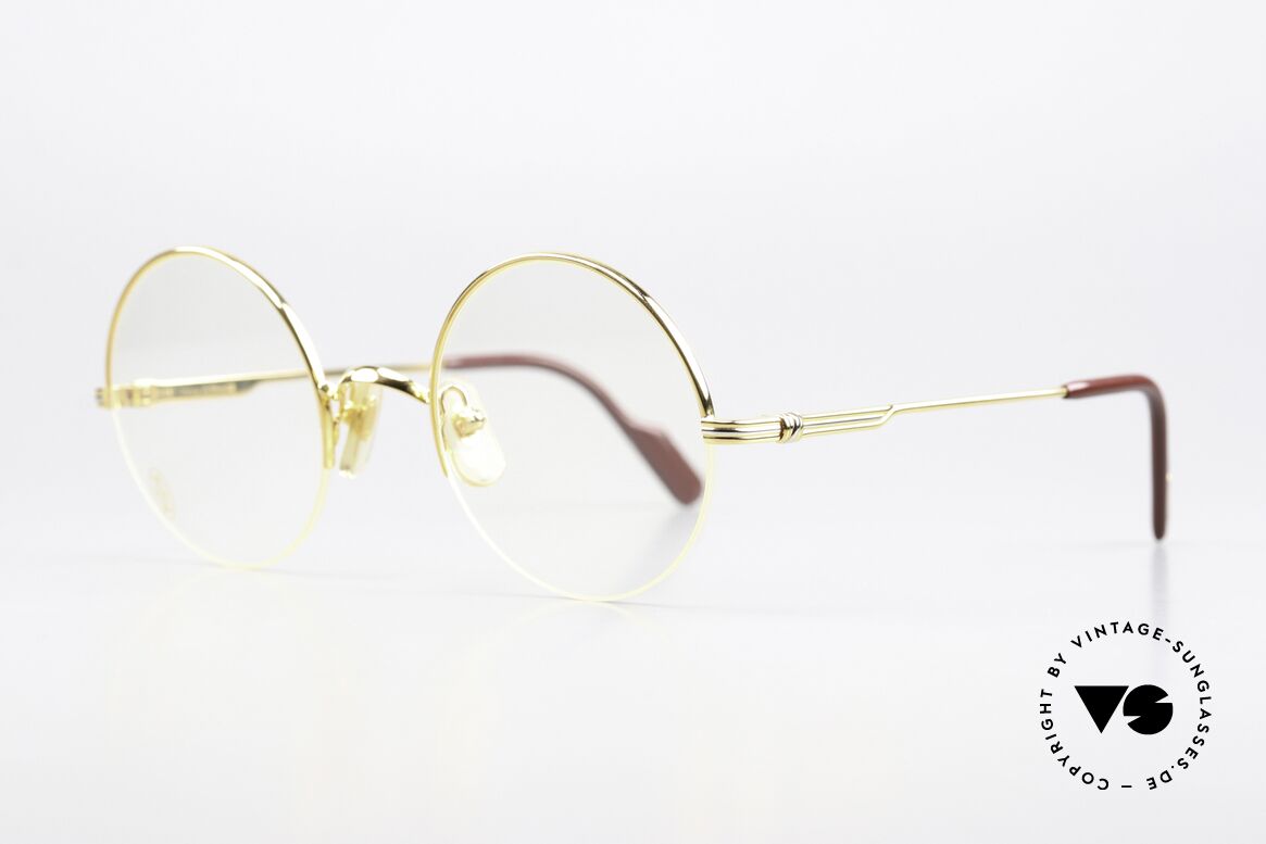 Cartier Mayfair - M Halb Rahmenlose Luxusbrille, teures Original in scheinbar zeitlosem Design, Passend für Herren und Damen