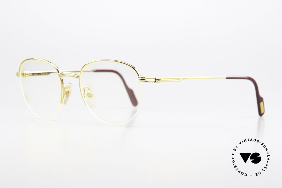 Cartier Colisee - S 1990er Vintage Brille Nylor, 22kt vergoldet (wie alle Cartier vintage Modelle), Passend für Herren und Damen