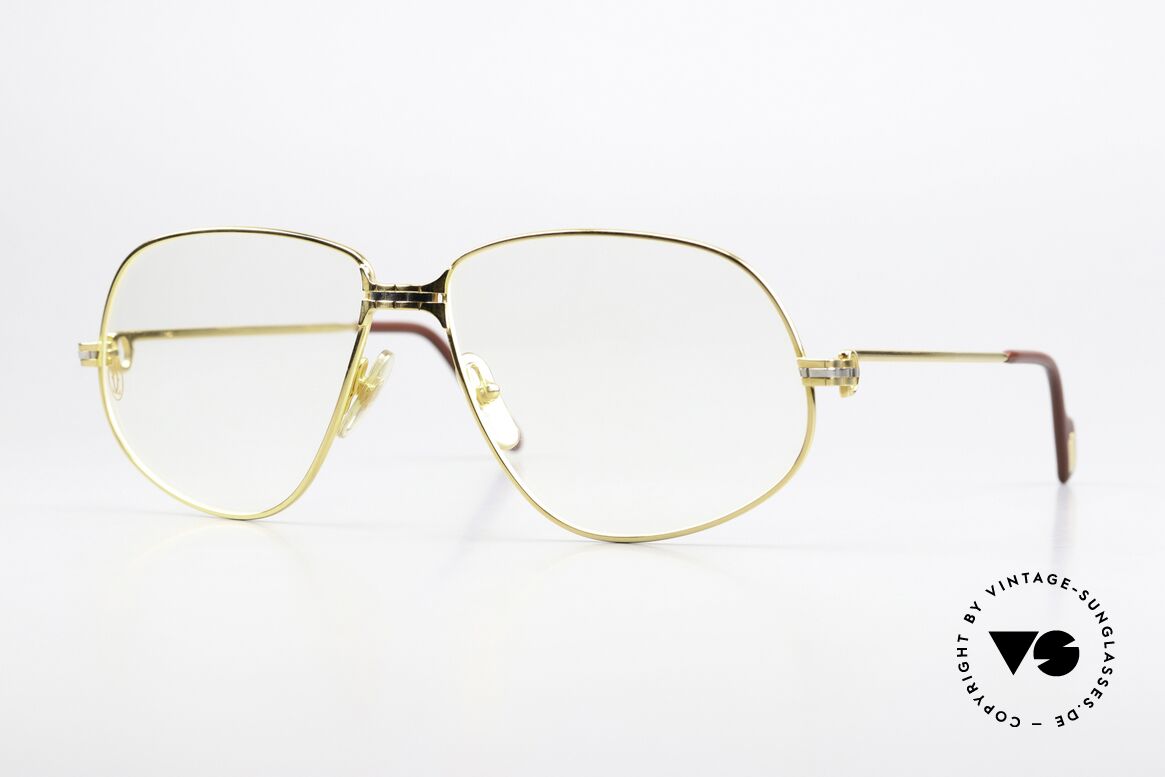 Cartier Panthere G.M. - XL 80er Brille 22kt Vergoldet, Cartier Panthère = der berühmte Panther von CARTIER, Passend für Herren