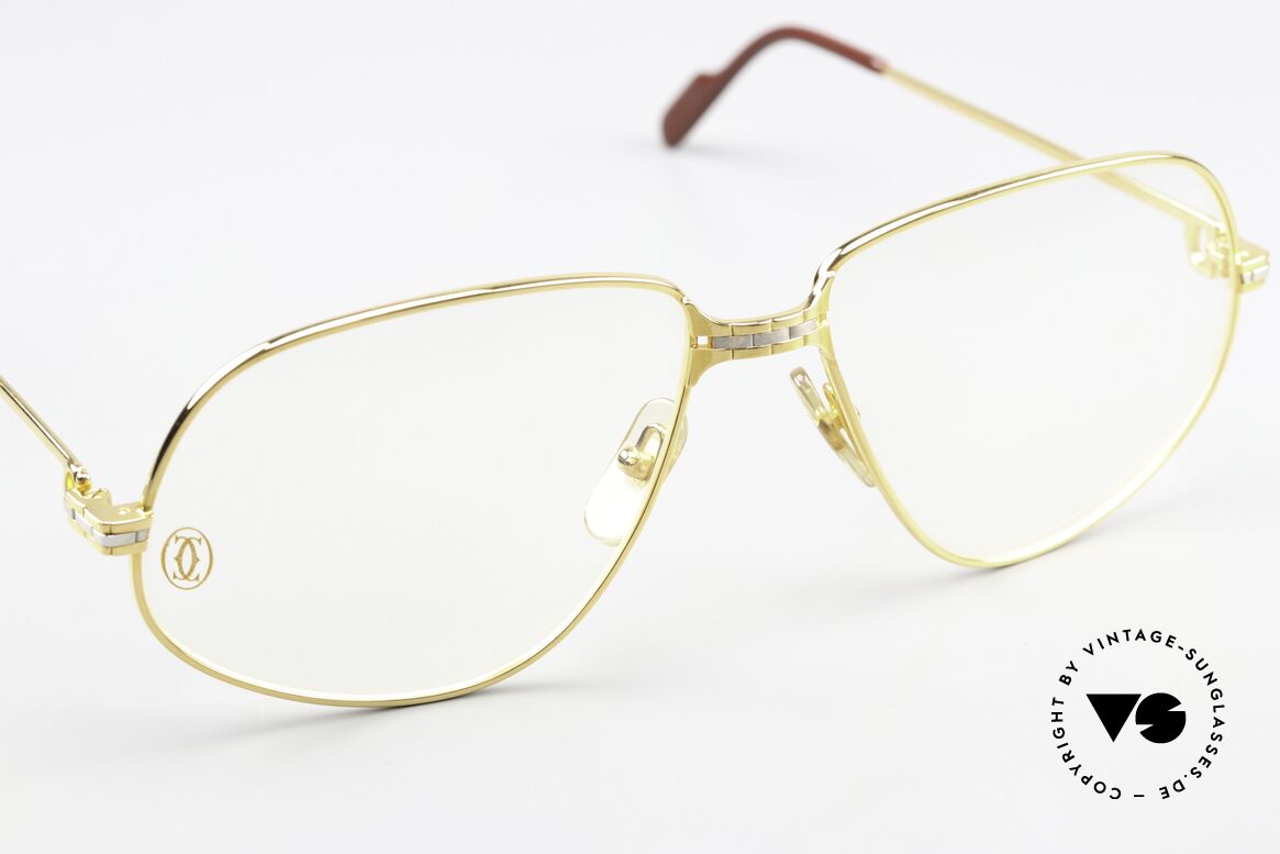 Cartier Panthere G.M. - XL 80er Brille 22kt Vergoldet, 22kt vergoldete Fassung (wie alle alten Cartier Brillen), Passend für Herren