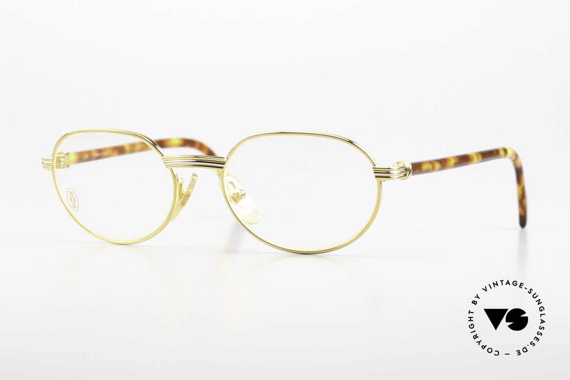 Cartier Lueur - S 90er Luxusbrille Small Size, edle 90er Jahre Cartier Luxusbrille; Small Gr. 51°17, Passend für Herren und Damen