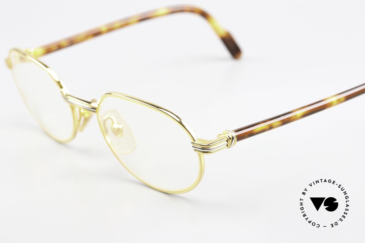 Cartier Lueur - S 90er Luxusbrille Small Size, ungetragen und mit vollständiger Cartier Verpackung, Passend für Herren und Damen