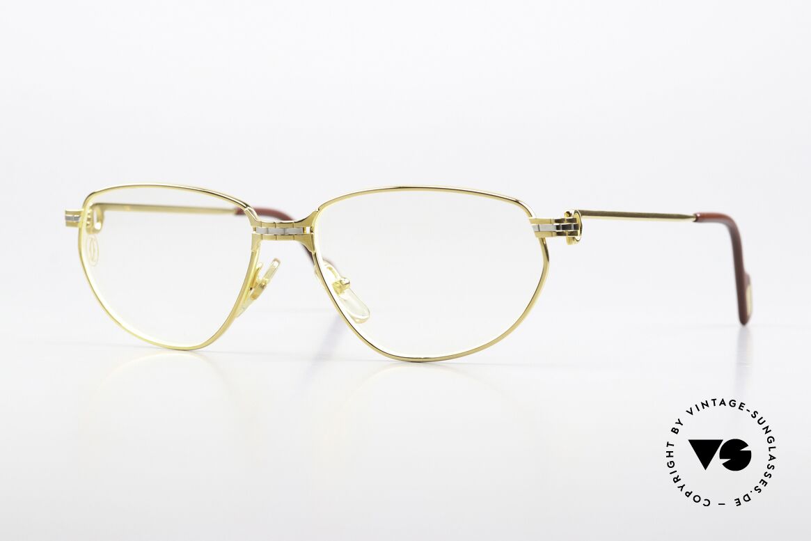 Cartier Panthere Windsor - S 90er Damenbrille Small Size, vintage Cartier Panthère Windsor Luxus-Brillenfassung, Passend für Damen