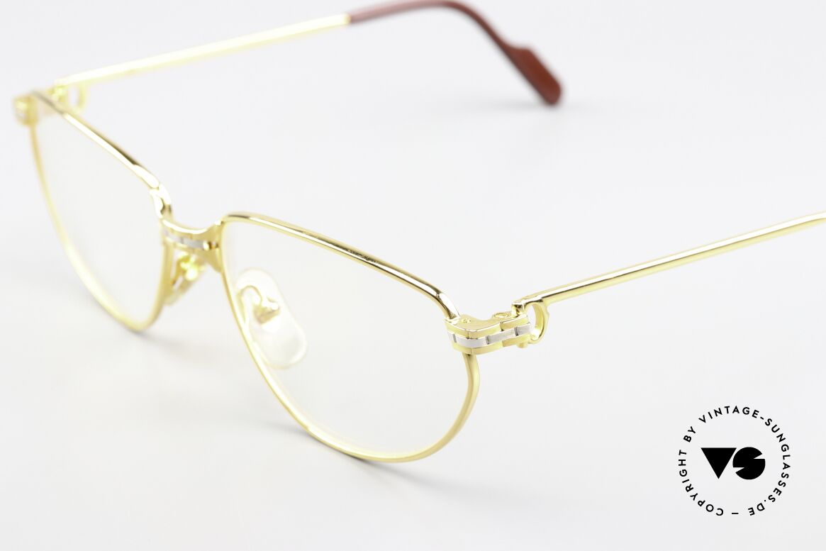 Cartier Panthere Windsor - S 90er Damenbrille Small Size, 22kt vergoldete Fassung (wie alle alten Cartier Brillen), Passend für Damen