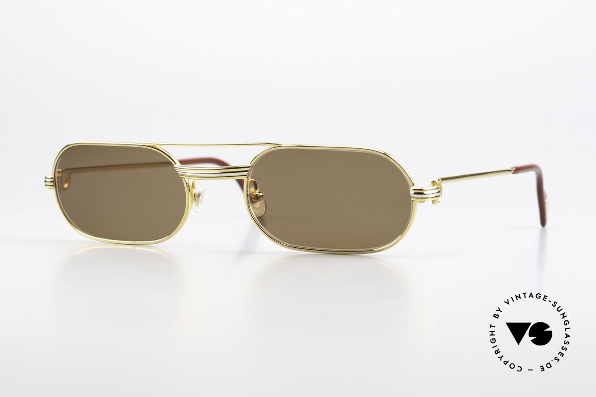 Cartier MUST LC - S Entspiegelte Sonnengläser, MUST: das erste Modell der Lunettes Collection '83, Passend für Herren und Damen