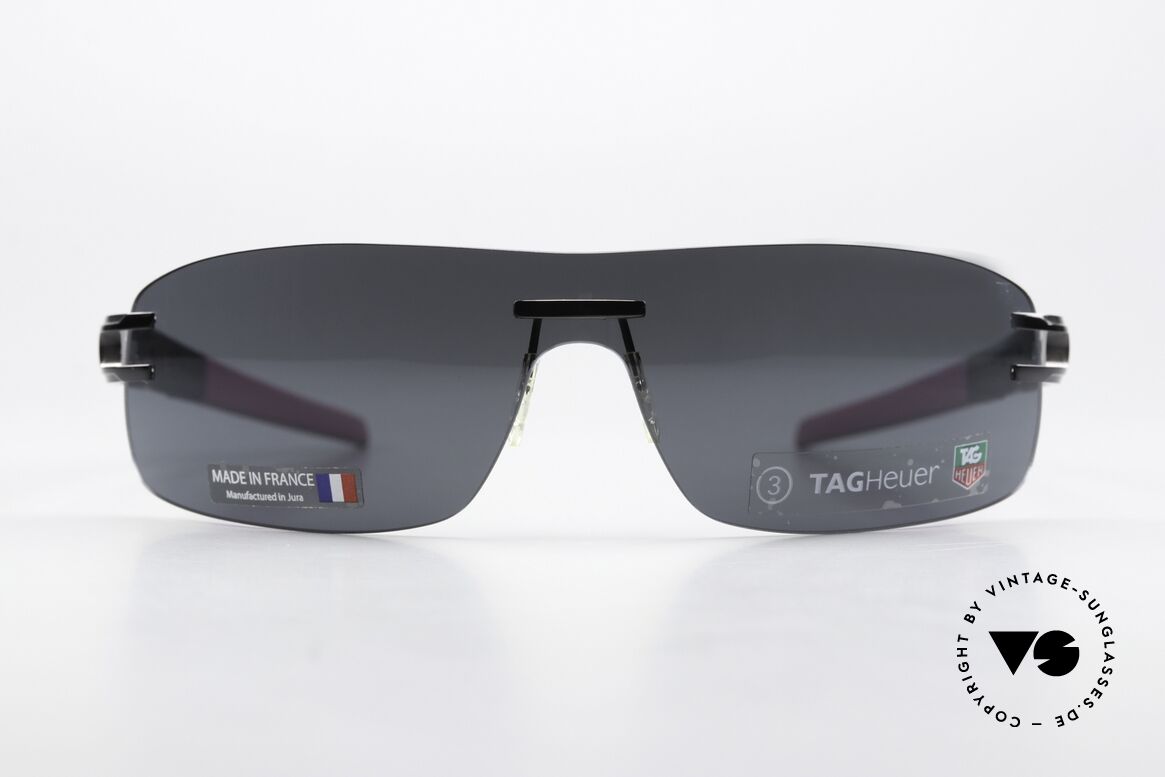 Tag Heuer L-Type 0452 Alligator-Leder Sonnenbrille, "L" steht für Leder (Alligatorleder aus Louisiana), Passend für Herren