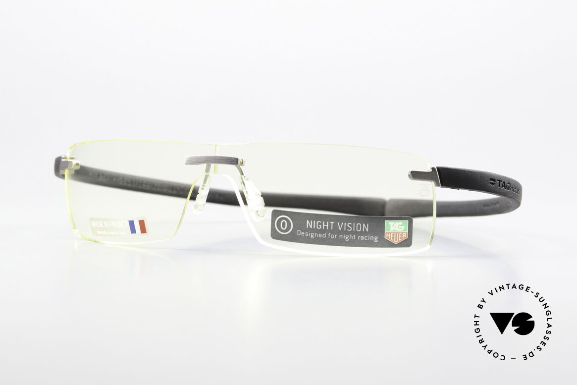 Tag Heuer 3520 Reflex Designed For Night Racing, rare Tag Heuer Brille TH 3520, color 099; Gr. 63-00, Passend für Herren