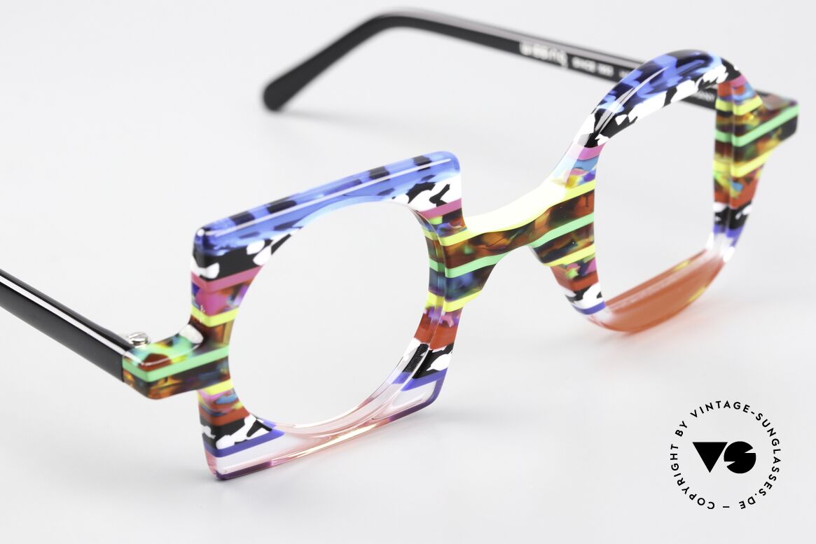 Wissing 2854 Verrückte Bunte Brille, sozusagen, eine Anti-Mainstream Brille (UNISEX), Passend für Herren und Damen