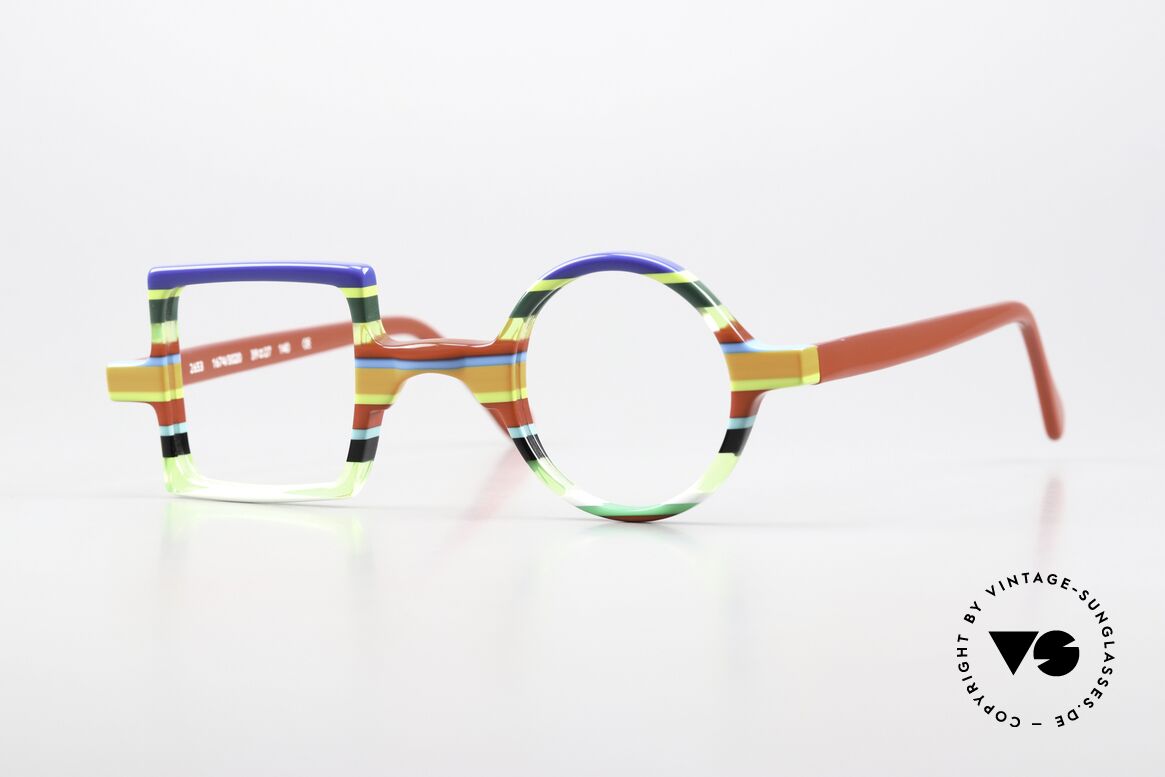 Wissing 2653 Bunte Brille Für Individualisten, verrückte bunte Brille von Wissing, Modell 2653, Passend für Herren und Damen