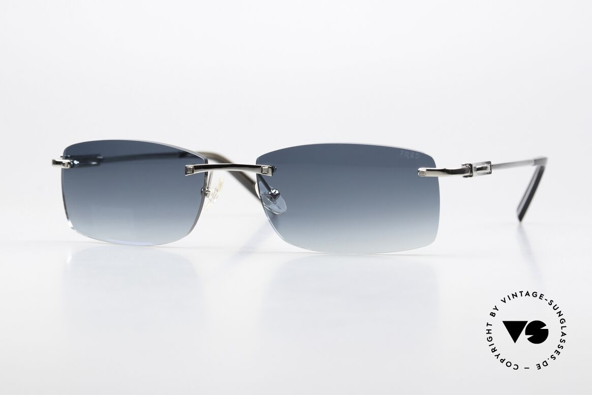 Fred Cayman F6 Luxus Sonnenbrille Eckig, Fred Luxus-Sonnenbrille, Modell Cayman F6, col. 404, Passend für Herren