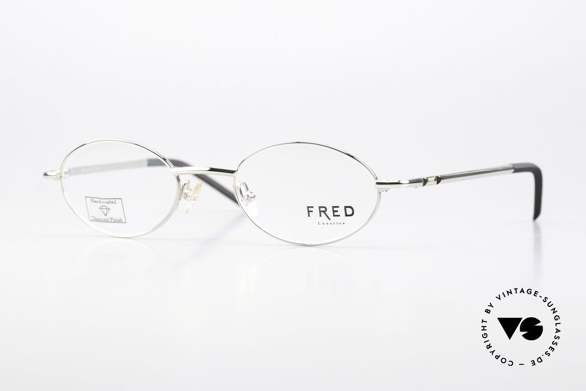 Fred Cut 001 Zeitlose Ovale Brille Unisex, Fred Luxus-Fassung, Modell CUT 001 in Größe 47-20, Passend für Herren und Damen