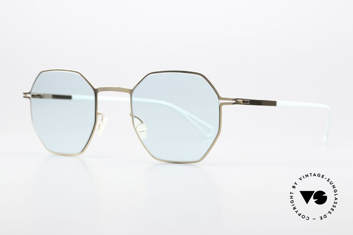 Mykita Walsh Bernhard Willhelm Design, eine minimalistisch-achteckige Sonnenbrille; unisex, Passend für Herren und Damen