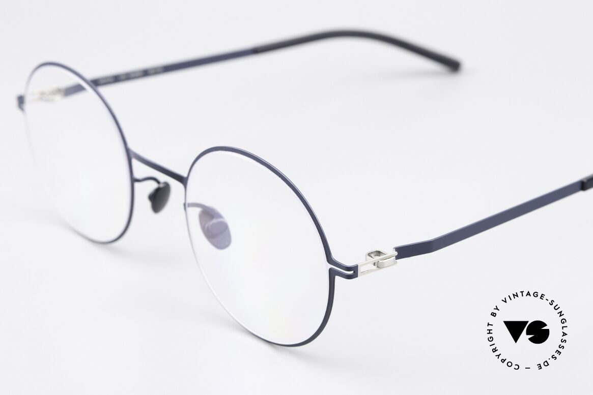 Mykita Quenby Runde Brille Dunkelblau, wohlbekannte Spitzenqualität; handmade in Germany, Passend für Herren und Damen