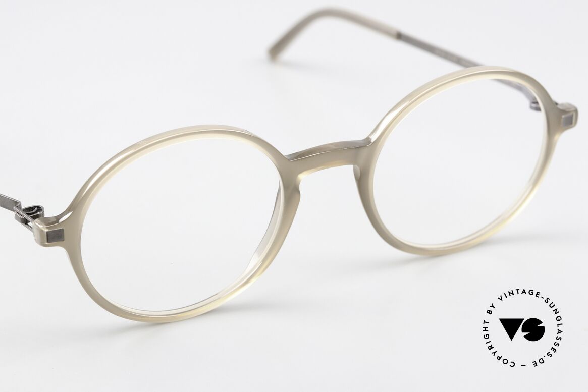 Mykita Tomkin Runde Brille Hellbraun Unisex, ungetragenes Modell mit originalem Etui von Mykita, Passend für Herren und Damen