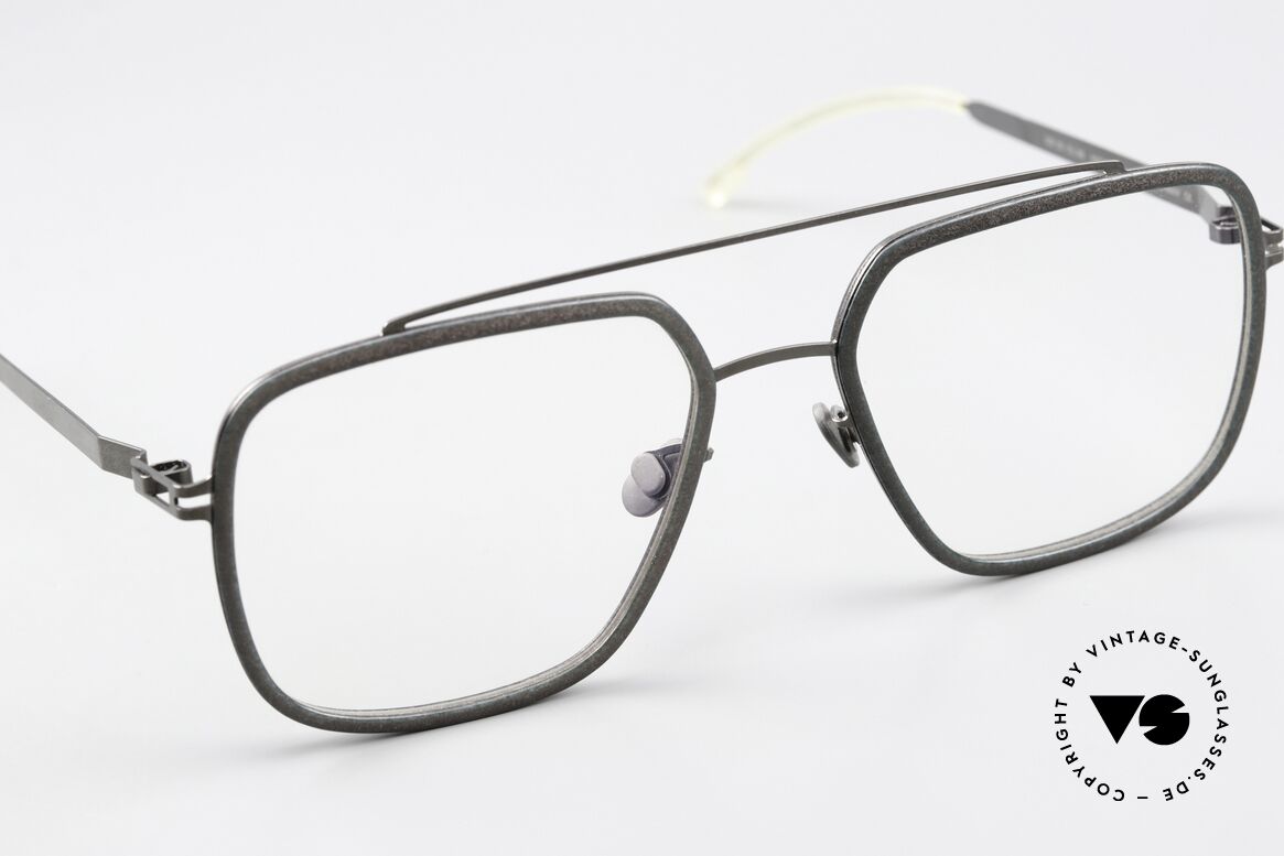 Mykita Mylon Reed Designerbrille Eckig Aviator, ungetragenes Modell mit original MYKITA Etui, Passend für Herren