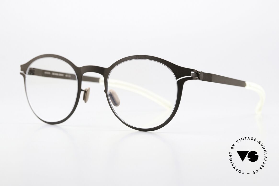 Mykita Benny Pantobrille In Dunkelbraun, col 075 = dunkelbraun/grau (für Damen und Herren), Passend für Herren und Damen