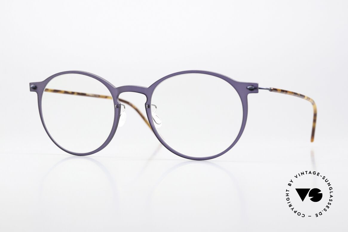 Lindberg 6541 NOW In Violett Und Schildpatt, Panto Lindberg Brille aus der NOW bzw. N.O.W. Serie, Passend für Herren und Damen