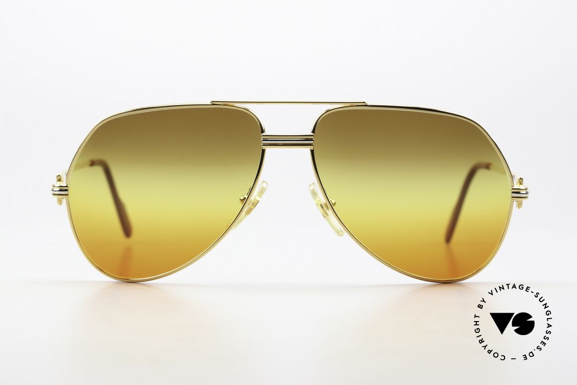 Cartier Vendome LC - M Kult Aviator Sonnenbrille, wurde 1983 veröffentlicht & dann bis 1997 produziert, Passend für Herren und Damen