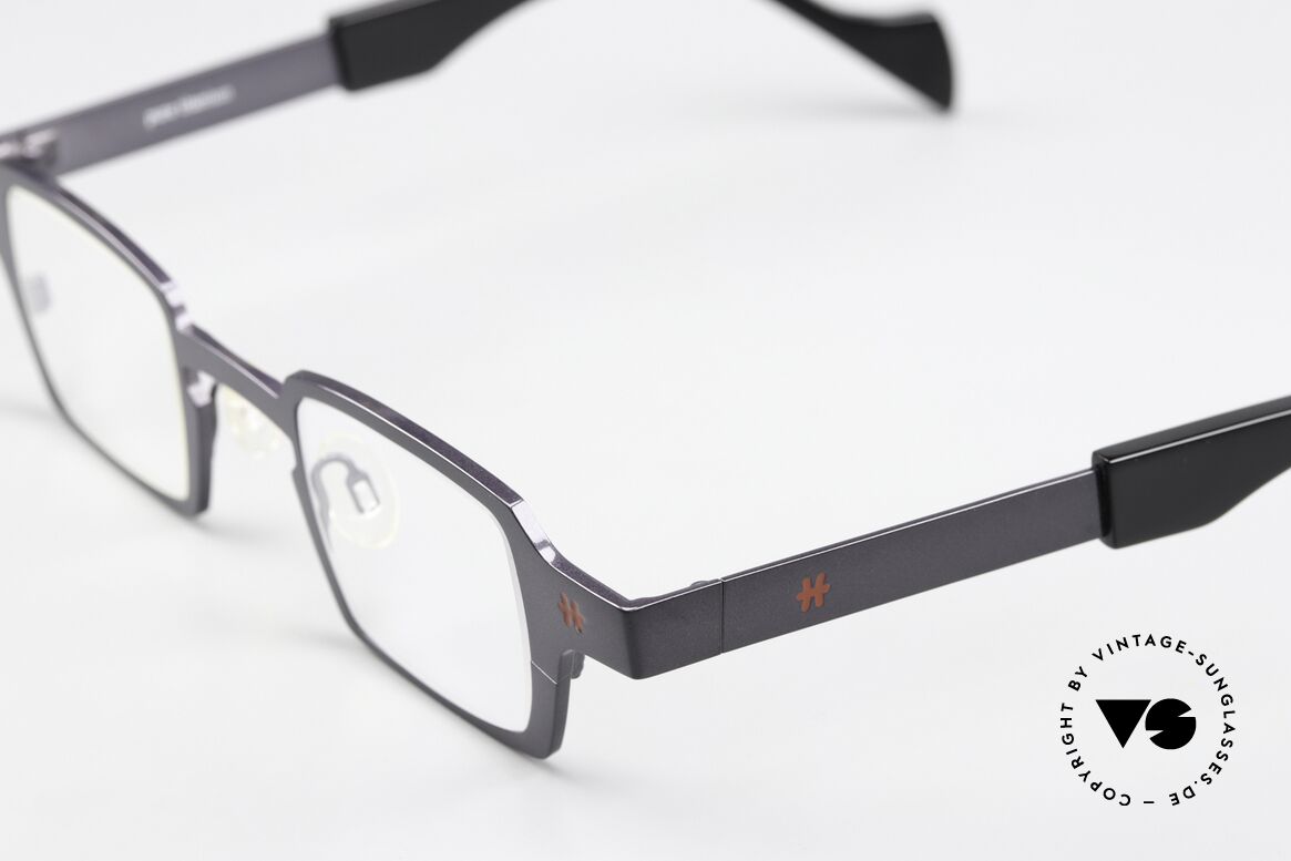 Theo Belgium Sixteen Eckige Designerbrille Titan, Pure Titanium Rahmen (absolute Top-Qualität), Passend für Herren und Damen