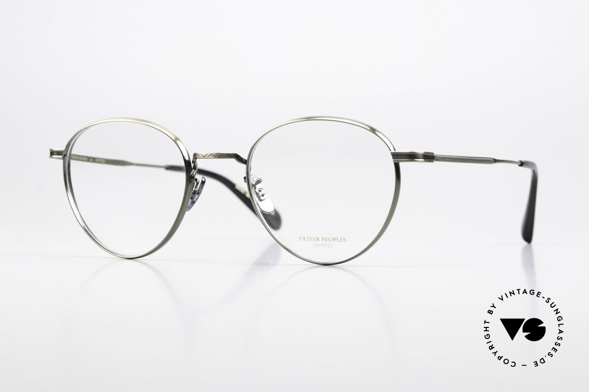 Oliver Peoples Watts Panto Fassung Titanium, Oliver Peoples Herrenbrille, Mod. Watts, Gr. 49/21, Passend für Herren