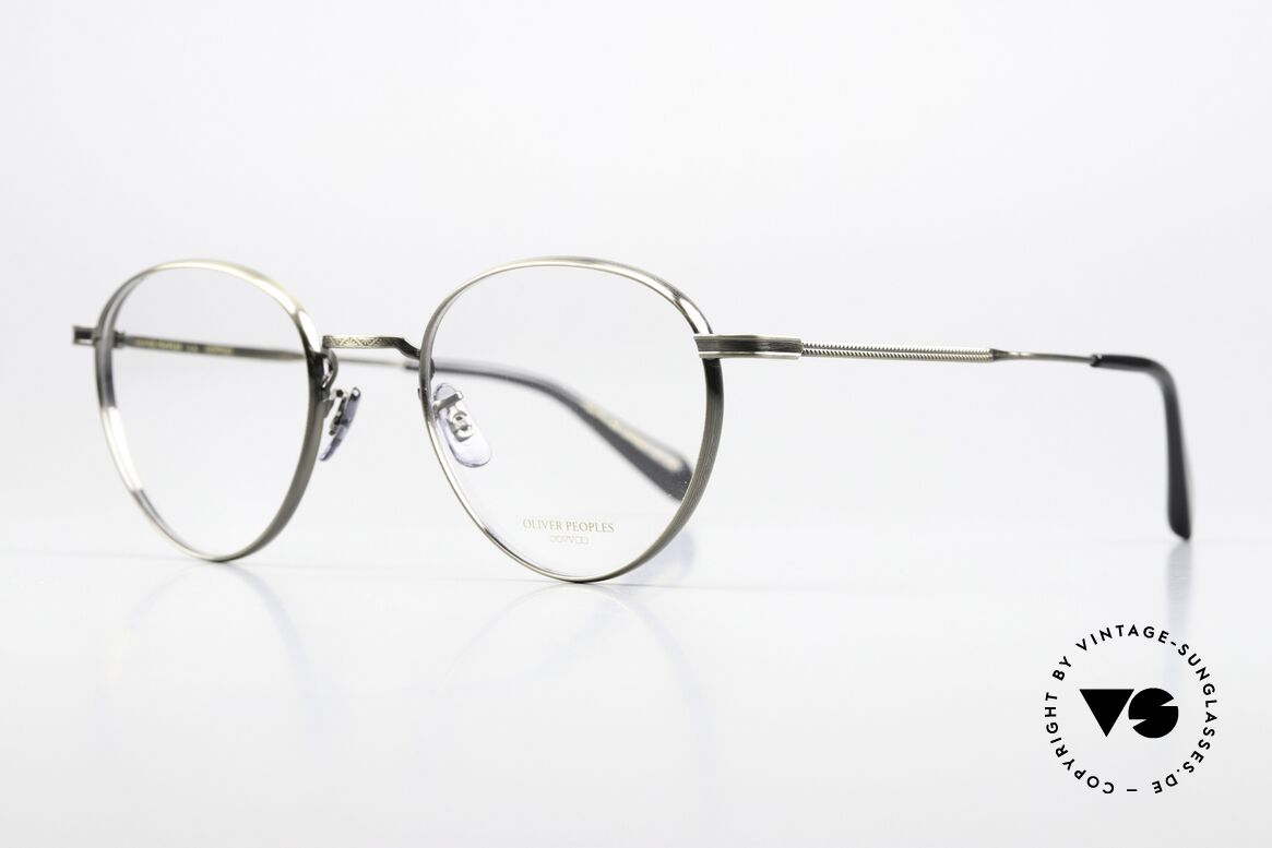 Oliver Peoples Watts Panto Fassung Titanium, O. Peoples verkörpert den Lifestyle von Los Angeles, Passend für Herren