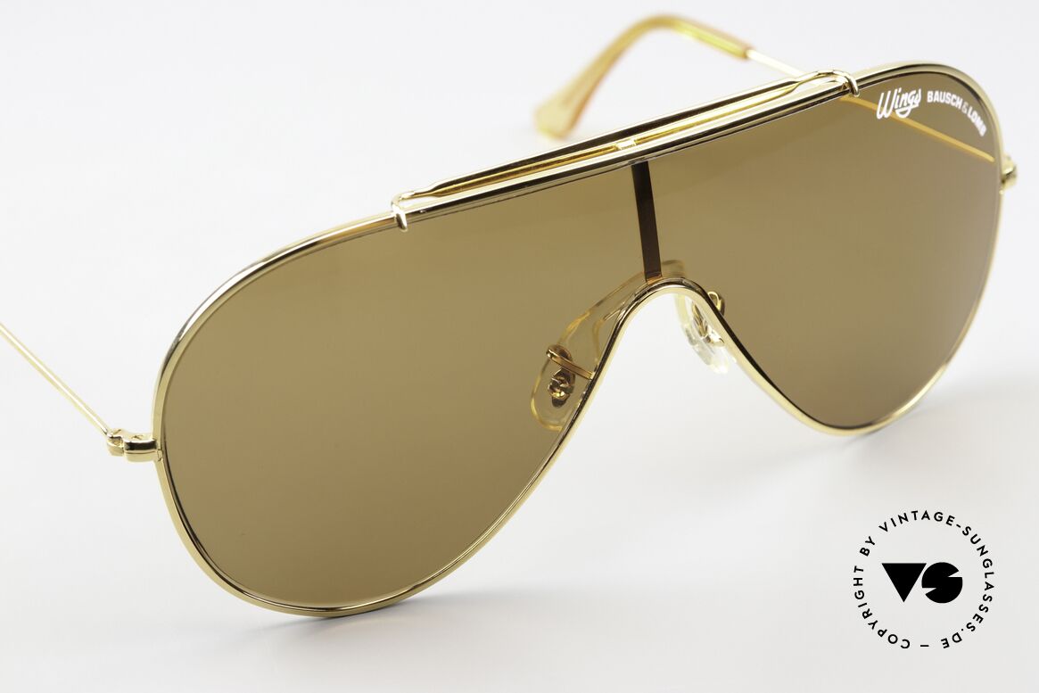 Bausch & Lomb Wings Amber Rose Sonnenbrille, Größe: large, Passend für Herren und Damen