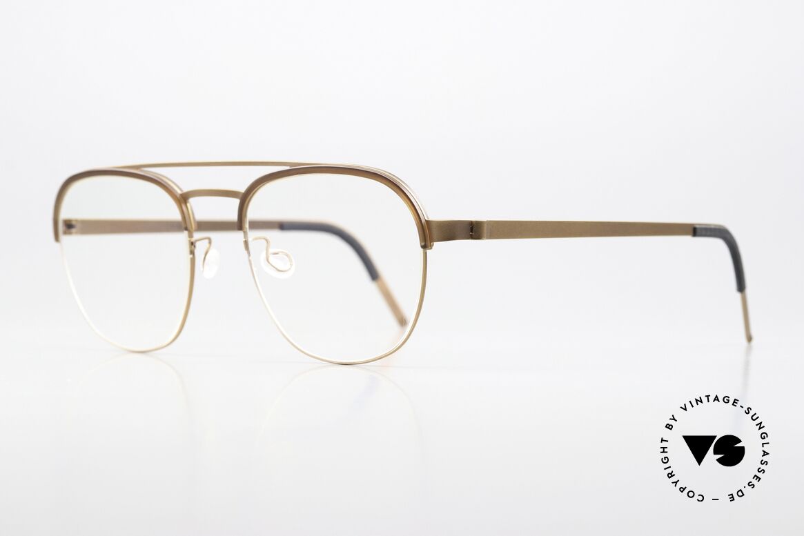 Lindberg 9840 Strip Titanium Titanium Vintage Brille Unisex, federleicht und dennoch sehr stabil und sehr langlebig, Passend für Herren und Damen