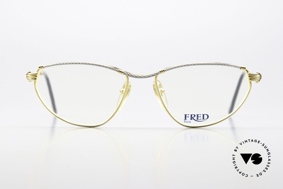 Fred Alize - S Frauen Seglerbrille 1990, marines Design (charakteristisch Fred); Top-Qualität, Passend für Damen