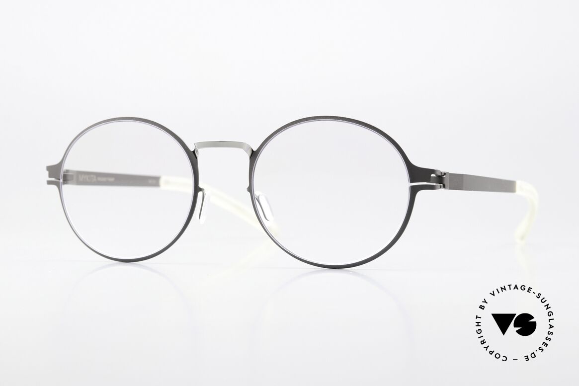 Mykita Ninni Runde Brille Grau Und Silber, Mykita Brille, Modell NINNI, Größe 48-19, col 165, Passend für Herren und Damen