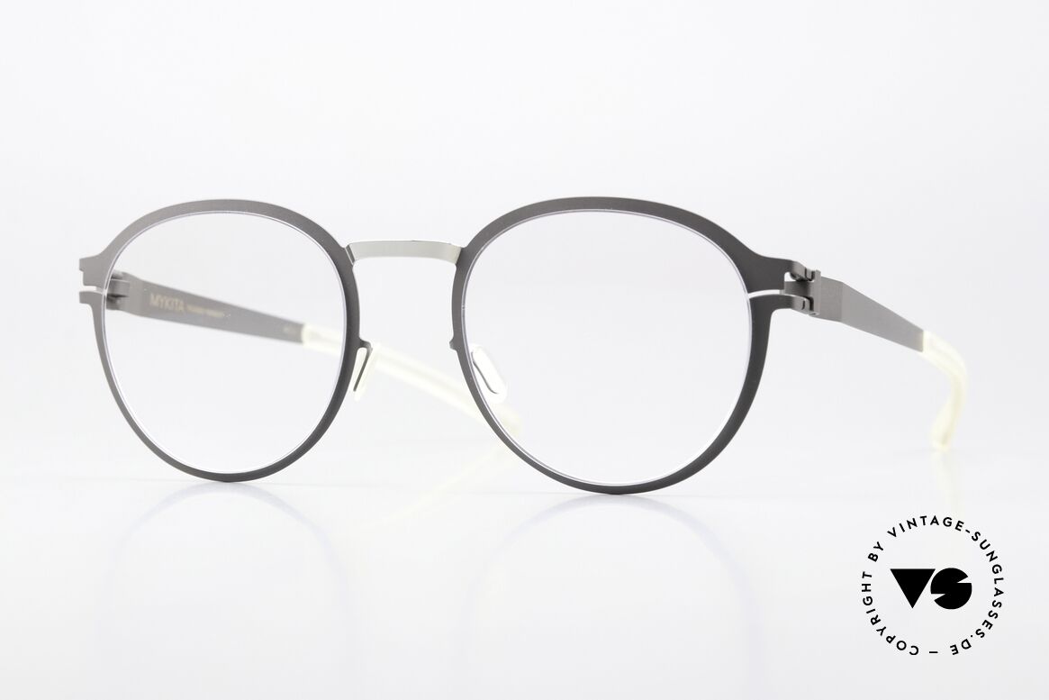 Mykita Gisbert Pantobrille Grau Und Silber, Mykita Brille, Modell Gisbert, Größe 49-21, col 165, Passend für Herren und Damen