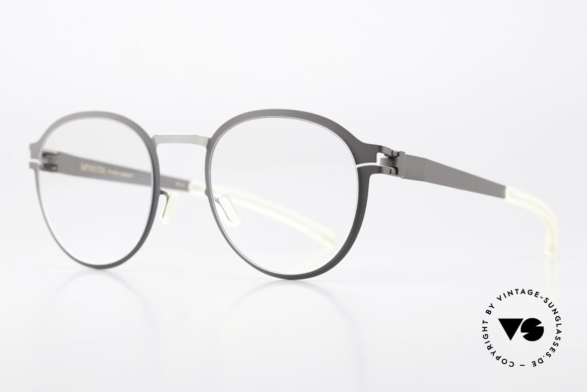 Mykita Gisbert Pantobrille Grau Und Silber, color 165 = mattgrau/silber (für Damen und Herren), Passend für Herren und Damen