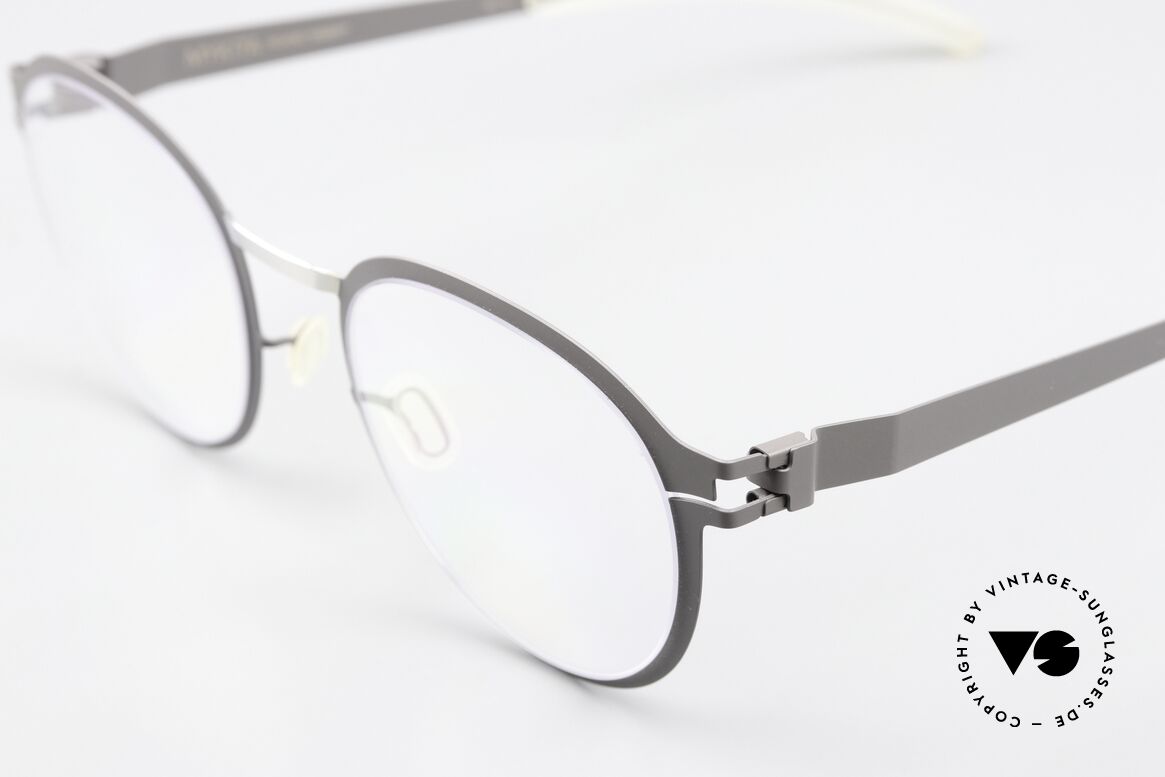 Mykita Gisbert Pantobrille Grau Und Silber, wohlbekannte Spitzenqualität; handmade in Germany, Passend für Herren und Damen