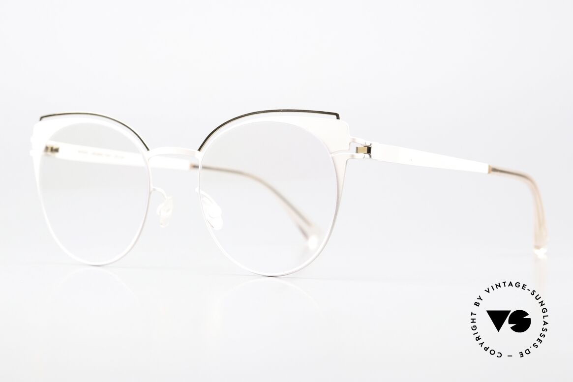 Mykita Tata Cateye Butterfly Damenbrille, weibliche Farbe 283 = champagne (zartrosa) / gold, Passend für Damen