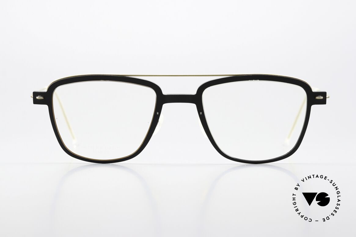 Lindberg 6546 NOW Mattschwarz Und Mattgold, Modell 6546, Größe 50/21mm in zeitloser Kolorierung, Passend für Herren