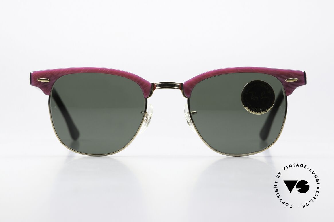 Ray Ban Clubmaster Bausch & Lomb USA Brille, Bausch & Lomb G-15 Qualitätsgläser (100% UV), Passend für Damen