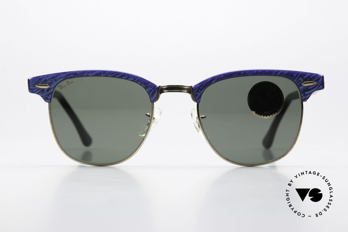 Ray Ban Clubmaster USA Brille Bausch & Lomb, Bausch & Lomb G-15 Qualitätsgläser (100% UV), Passend für Herren und Damen