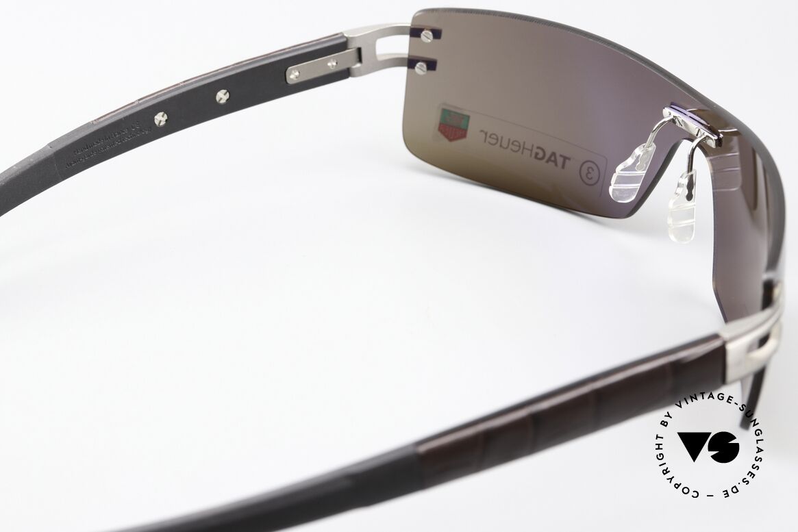 Tag Heuer L-Type 0451 Randlose Luxus Sonnenbrille, KEINE Retrobrille, sondern ein Original von 2006!, Passend für Herren