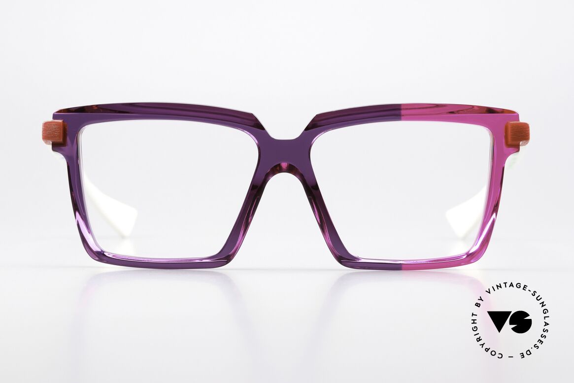 Piero Massaro 915 Technik Und Kunstbrille, lila-pinke Designer-Brillenfassung aus Sizilien, Passend für Damen