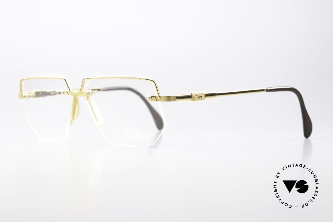 Cazal 742 Vergoldete 90er Vintage Brille, beste Verarbeitung aus Passau (Frame GERMANY), Passend für Herren