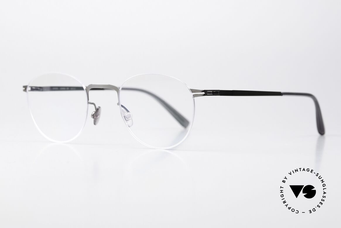 Mykita Rin Kleine Leichte Pantobrille, c. 328 = silver/shiny graphite; eher eine Damenbrille, Passend für Damen