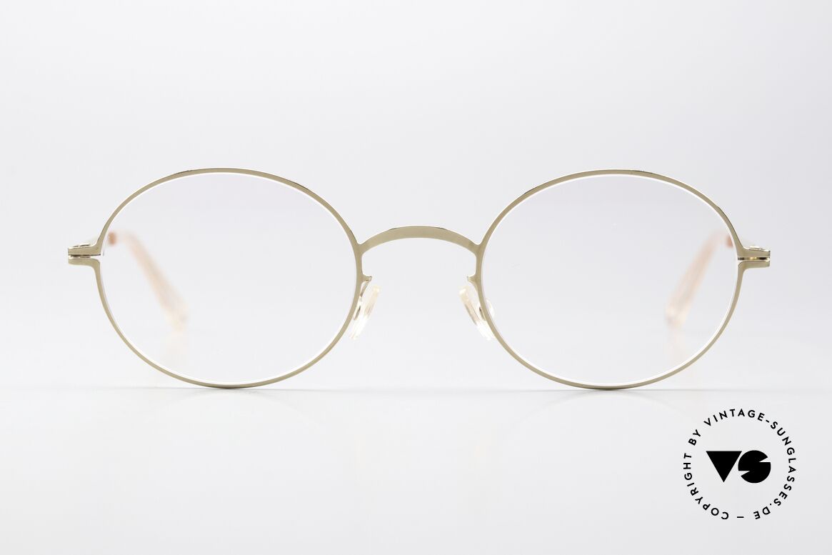 Mykita Nea Damenbrille Oval Champagne, ovale Fassung der LITE-Kollektion (zeitloses Design), Passend für Damen