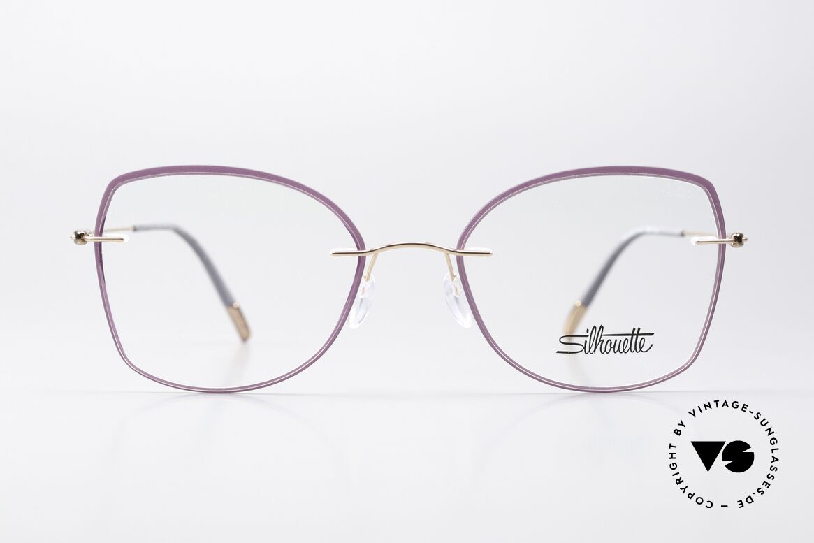 Silhouette 5500 Damenbrille Violett Rose, Kollektion: Dynamics Colorwave Core Accent Rings, Passend für Damen