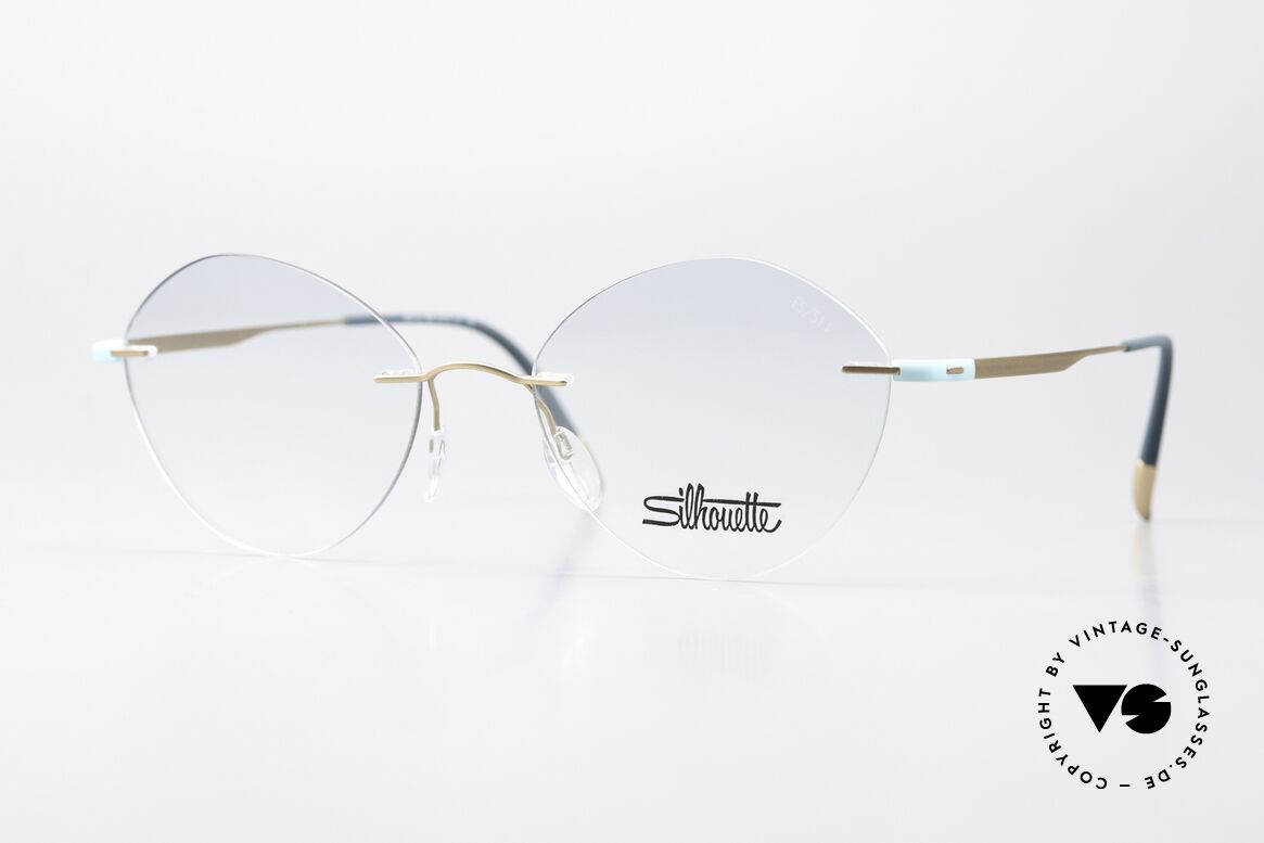 Silhouette 5516 Titanium Mattgold Türkis, Silhouette 5516 ES 7635 Brille, Größe 51-17, 135, Passend für Damen