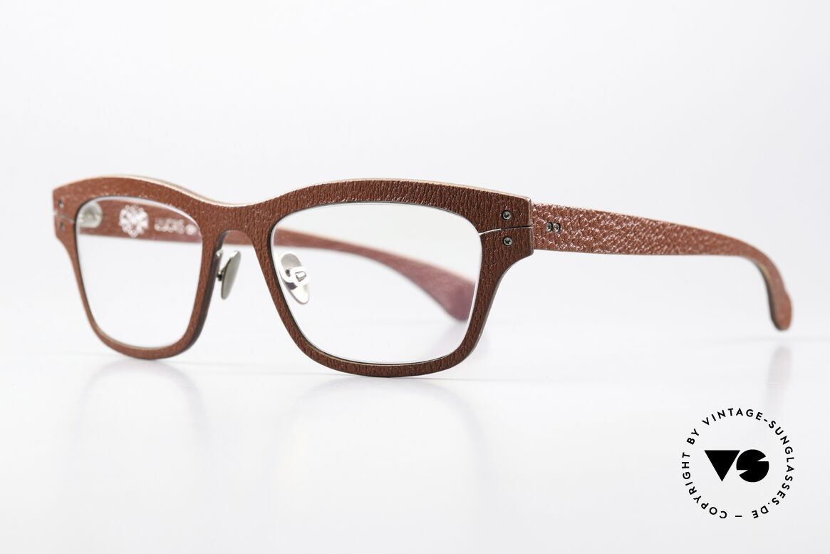 Lucas de Stael Monsieur Seguin 05 Damenbrille Mit Ziegenleder, klassisches Design, made in France; Connoisseur-Brille, Passend für Damen