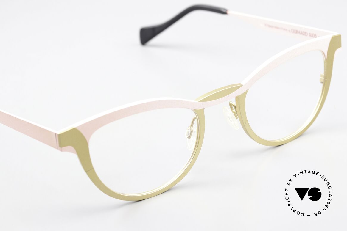 Anne Et Valentin Guimard Brille In Zartrosa Mattgold, aus Energie, Licht, Material, Linie, Kontrast & Farbe, Passend für Damen