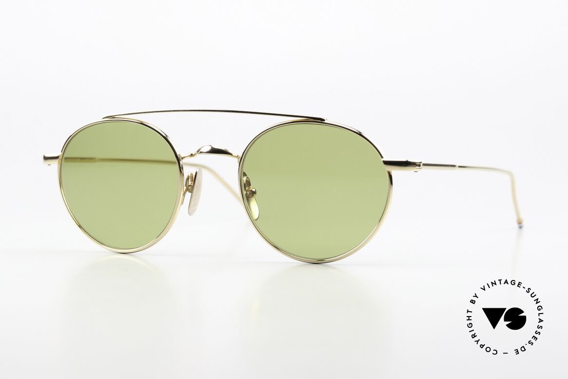 Thom Browne TB-101 Sehr Stilvolle Designerbrille, Thom Browne Sonnenbrille, Mod. TB 101-B-T GLD 49, Passend für Herren